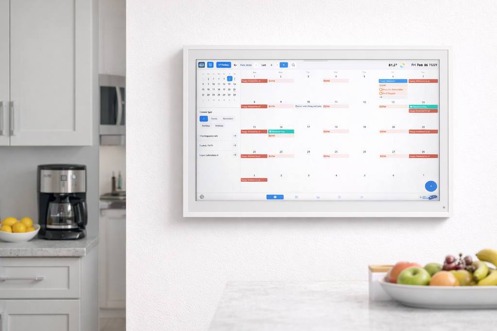 Snugee Family Calendar Display 15.6″ Touchscreen